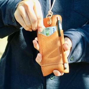 SKLO 首かけメガネケース(L)【Black】