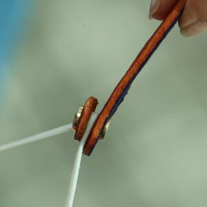 SKLO 首かけタッチペンホルダー+レザーマスクバンド Longタイプ【Camel】