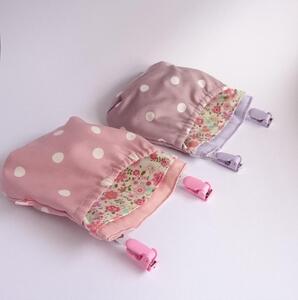 フタなし 移動ポケット 普通サイズ 水玉 ２個