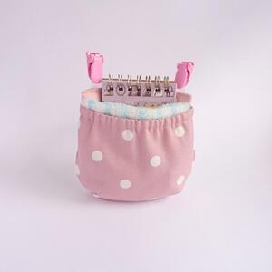 フタなし 移動ポケット 小さめサイズ 水玉２個