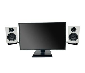 長尾製作所 モニターアーム対応スピーカースタンド VESA式