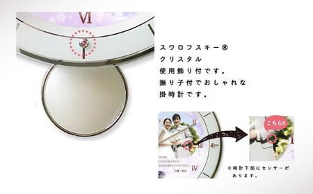 【WK68】写真で作る・オリジナル記念品時計／壁掛け電波振子時計