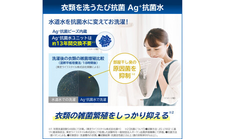 東芝【標準設置費込み】抗菌ウルトラファインバブル 8kg全自動洗濯機 AW-8DH5(W)