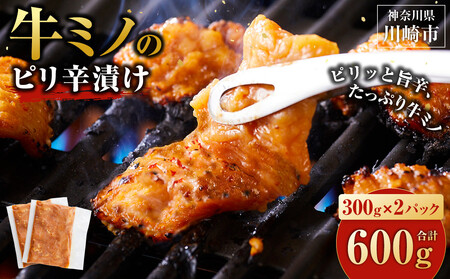 ホルモン 牛ミノ ピリ辛漬 600g 【8月発送】 ホルモン