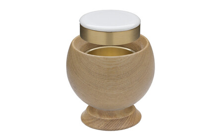 手元供養にも使える写真陶板付き宝物入れ「たまてまり」