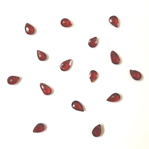 【天然石ジュエリー】ガーネット k10(10金)アメリカンピアス