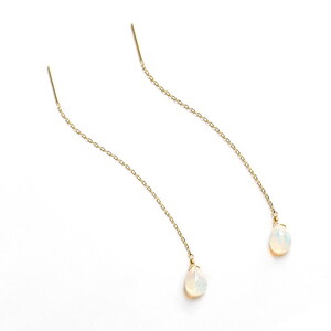 【天然石ジュエリー】オパール k10(10金)アメリカンピアス