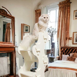 猫家具 キャットファニチャーシリーズ 猫の階段型タワー『キャットクイックステップ』　※沖縄・離島への配送不可