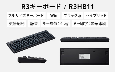 東プレ REALFORCE R3 FULL US（型式：R3HB11）