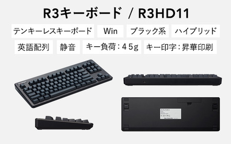 東プレ REALFORCE R3 TKL US（型式：R3HD11）