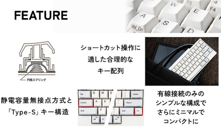 HHKB Professional Classic Type-S 日本語配列／白｜家電 キーボード パソコン PC 静電容量無接点 国産 国内製造 PFU HHKB