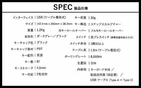 東プレ REALFORCE GX1 Plus プロのためのゲーミングキーボード 英語配列 テンキーレス 30g 黒 (型式：X1PD13)