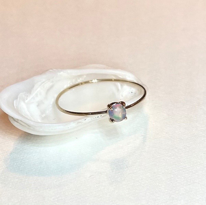 【13号】【天然石ジュエリー】 オパール k10(10金）リング◇ ※着日指定不可