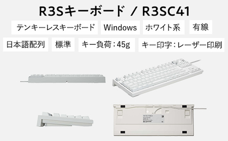 東プレ REALFORCE R3S 有線　静電容量無接点方式キーボード（型式：R3SC41） ◇
