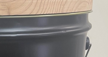 いす缶(スツール風ペール缶)・マットブラック ※着日指定不可