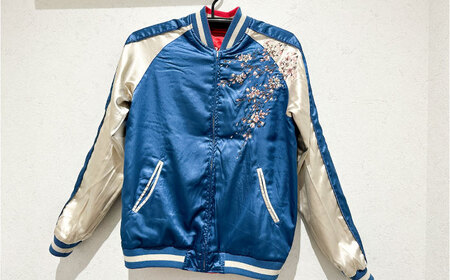 横須賀一番リバーシブルスカジャン　サイズはS・M・L・XL・XXL 服 おしゃれ かっこいい ヴィンテージ 刺繍 リバーシブル 横須賀 【有限会社 エムシーハウス】 [AKAP008]