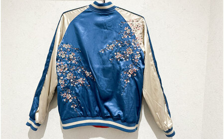 横須賀一番リバーシブルスカジャン　サイズはS・M・L・XL・XXL 服 おしゃれ かっこいい ヴィンテージ 刺繍 リバーシブル 横須賀 【有限会社 エムシーハウス】 [AKAP008]