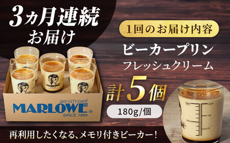 【全3回定期便】プリン5個 セット [AKAF062]プリン