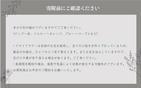 【ホワイト】ドライフラワー リース　Sサイズ【flowerbasket namika】 [AKGA003-1]