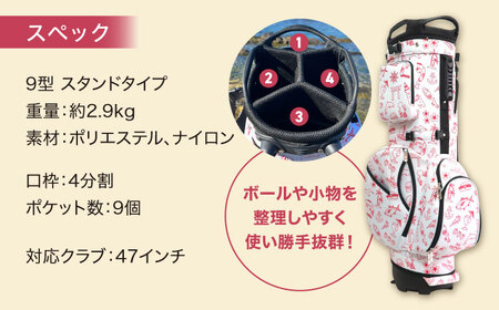 YOKOSUKA柄 キャディバッグ（９型スタンドタイプ）ゴルフ ゴルフ ゴルフ ゴルフ ゴルフ ゴルフ [AKBE006]
