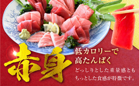 天然 まぐろ 中トロ＆赤身 各1柵（計約450g）  [AKAK115]