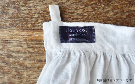 【きなり】ギャザーたっぷりリネンのエプロンワンピース(紐調整)【Jonico.handwork】[AKGD003-2]