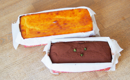 1984年創業 葉山ビーカープリンのマーロウ チョコとベイクドチーズケーキセット