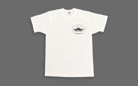 ふるさと納税 小物 帽子 神奈川県 横須賀市  Ｔシャツ白S 三笠帽子（L、紺）・Tシャツ（S〜LL、白）セット 記念艦三笠 Tシャツ ティーシャツ 帽子 三笠 軍艦 … 三笠帽子（M、紺）・Tシャツ（S～LL、白）セット 記念艦三笠