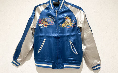 横須賀柄刺繍スカジャン 服 おしゃれ かっこいい ヴィンテージ 刺繍