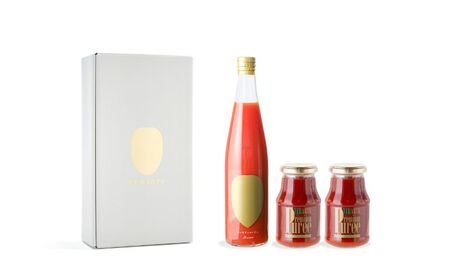 シシリアンルージュ ジュース&イタリアントマトピューレー(2本)セット ギフトボックス入り