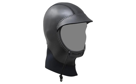 フード 1mm ブラックスキン×ブラックジャージ ダブサーフィングウェットスーツ つば付き メッシュ ストレッチ素材 軽量 動きやすい 寒冷地 防寒 ブラック 黒 平塚市 神奈川県 M