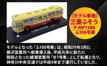 【ふるさと納税】神奈中バス ダイキャスト模型 三菱ふそう ダイキャスト模型 懐かしの昭和に活躍したバス ブルドッグ 模型 のりもの 乗り物 玩具 おもちゃ 雑貨 日用品 P-MP118N 神奈中商事 送料無料 神奈川県 平塚市