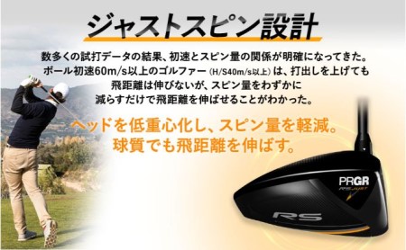 ゴルフ ドライバー RS DRIVER ロフト10.5°/シャフト Diamana FOR PRGR