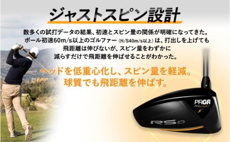 ゴルフ ドライバー RS D DRIVER ロフト10.5°/シャフト Diamana FOR