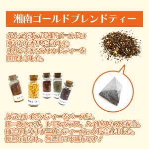湘南ゴールドブレンドティ　12袋　セット ルイボスティー ティーバッグ ハーブティー オレンジ ノンカフェイン デカフェ 
