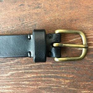 Original leather belt-Black-Short