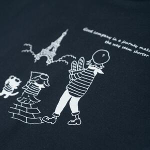 《0》【KEYMEMORY 鎌倉】トラベルイラストTシャツ NAVY