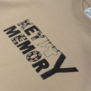 《0》【KEYMEMORY 鎌倉】フラワーロゴTシャツ BEIGE