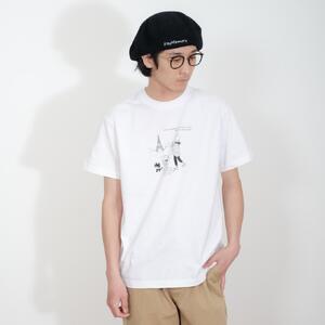 《1》【KEYMEMORY 鎌倉】トラベルイラストTシャツ WHTIE