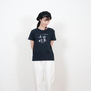 《1》【KEYMEMORY 鎌倉】トラベルイラストTシャツ NAVY