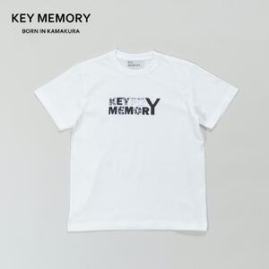 《1》【KEYMEMORY 鎌倉】フラワーロゴTシャツ WHITE