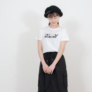 《3》【KEYMEMORY 鎌倉】フラワーロゴTシャツ WHITE