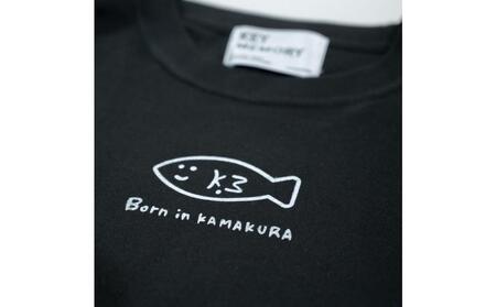 《0》【KEYMEMORY 鎌倉】フィッシュイラストロングTシャツ BLACK