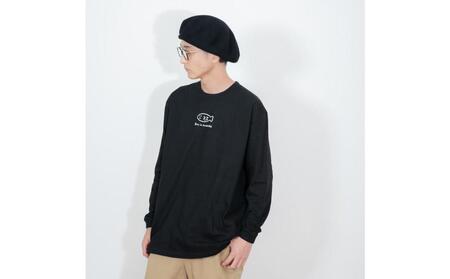 《0》【KEYMEMORY 鎌倉】フィッシュイラストロングTシャツ BLACK