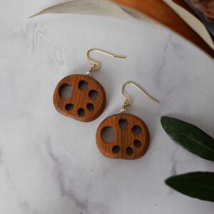 蓮根ピアス【Lサイズ】