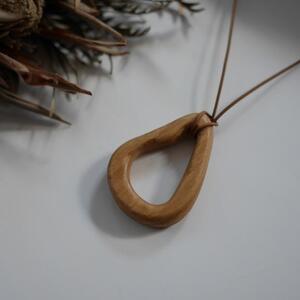 レザーコードネックレス【雫】