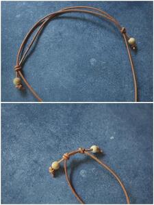 レザーコードネックレス【輪っか】