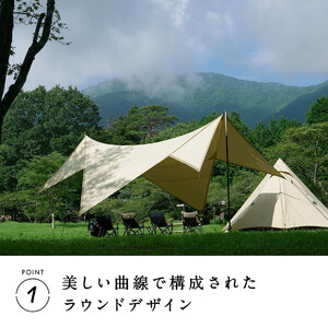 【鎌倉天幕】TARP 420TC DAC パネル脱着 タープ ポールセット KTM420-D 