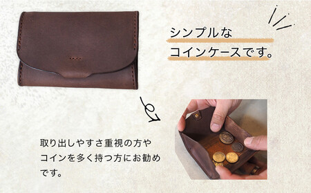 ボックス型の牛革カード＆コインケース「pocket」ふるさと納税限定「TSU ZU KUコースター」