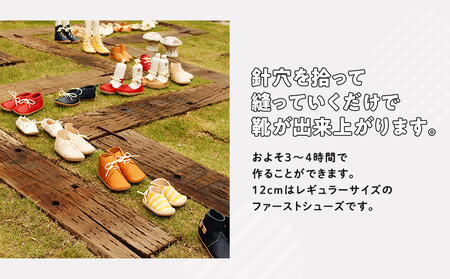 ファーストシューズキット TEO 【ホワイト】名入れプレート付き